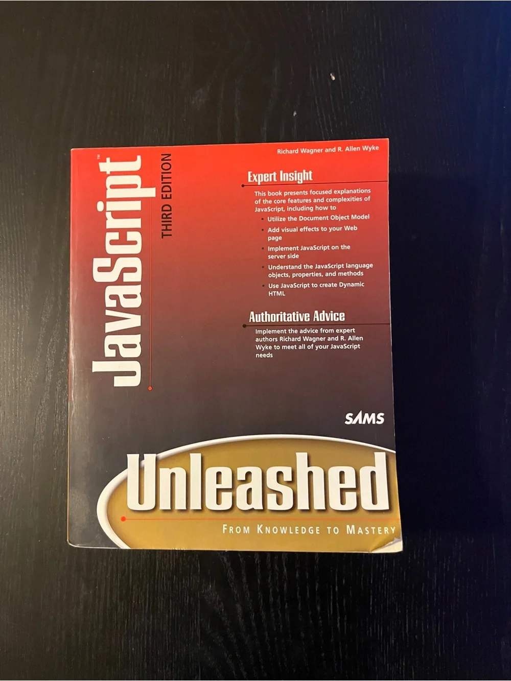 (Original $49.99) Sams JavaScript Unleashed 3rd Edition Book w/ CD-ROM Vintage